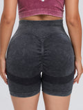 Washed High Waist Active Shorts 