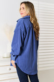 Heimish Cozy Girl Full Size Button Down Shacket 