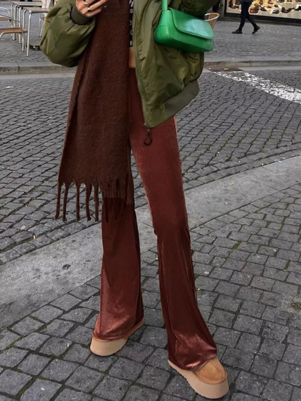 High Waist Flare Pants 