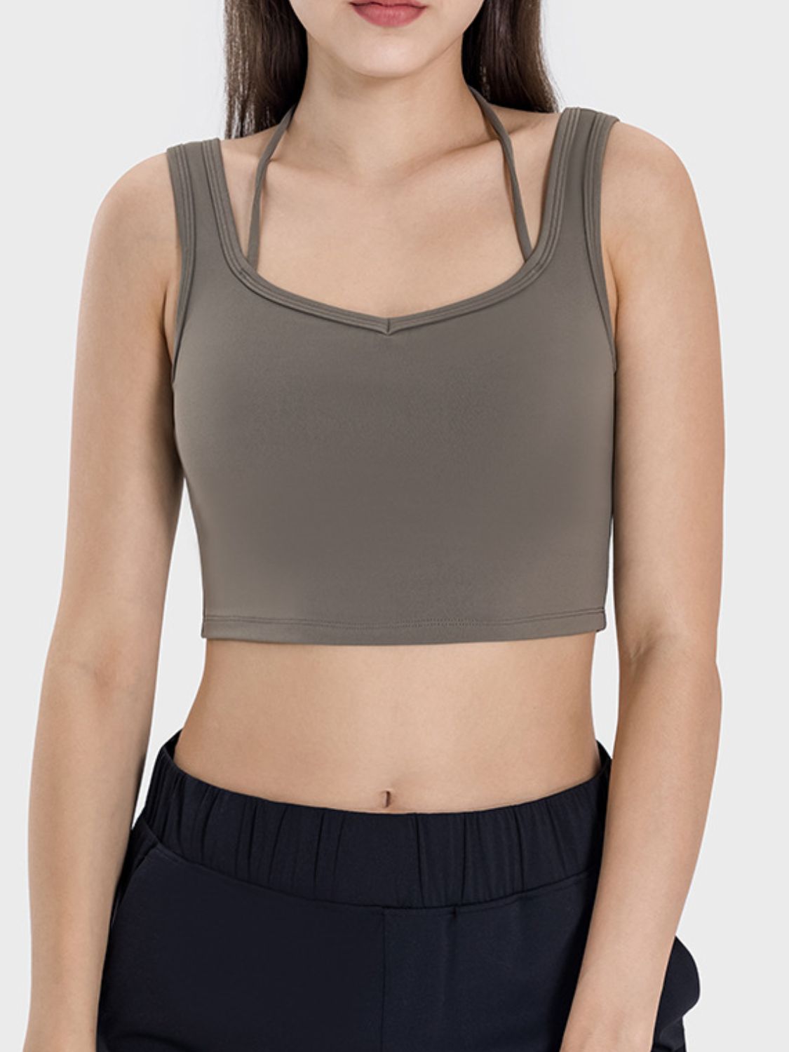 Millennia Crisscross Square Neck Active Tank 