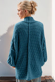 Double Take Full Size Open Front Long Sleeve Cardigan 