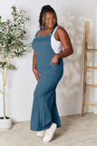 Double Take Full Size Wide Strap Overall with Pockets 