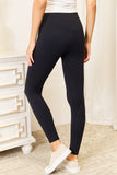 Double Take Wide Waistband Sports Leggings 