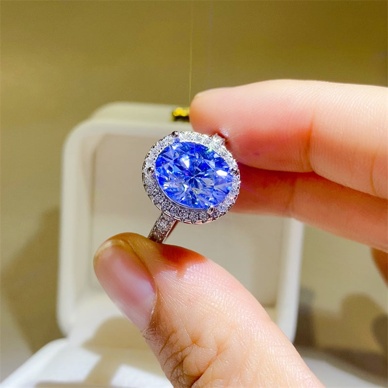 5 Carat Moissanite 925 Sterling Silver Ring 