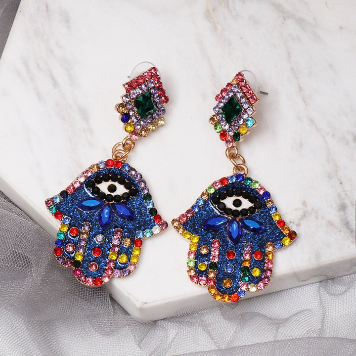 Alloy & Rhinestone Earrings 