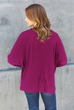 Double Take Full Size Round Neck Long Sleeve T-Shirt 