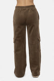 Mono B Elastic Waist Corduroy Cargo Pants 