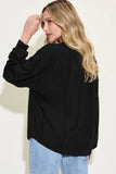 Basic Bae Full Size Ribbed Round Neck Long Sleeve T-Shirt Sweaters & Cardigans