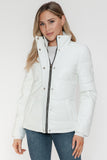 YMI Pocketed Zip Up Turtleneck Puffer Jacket 