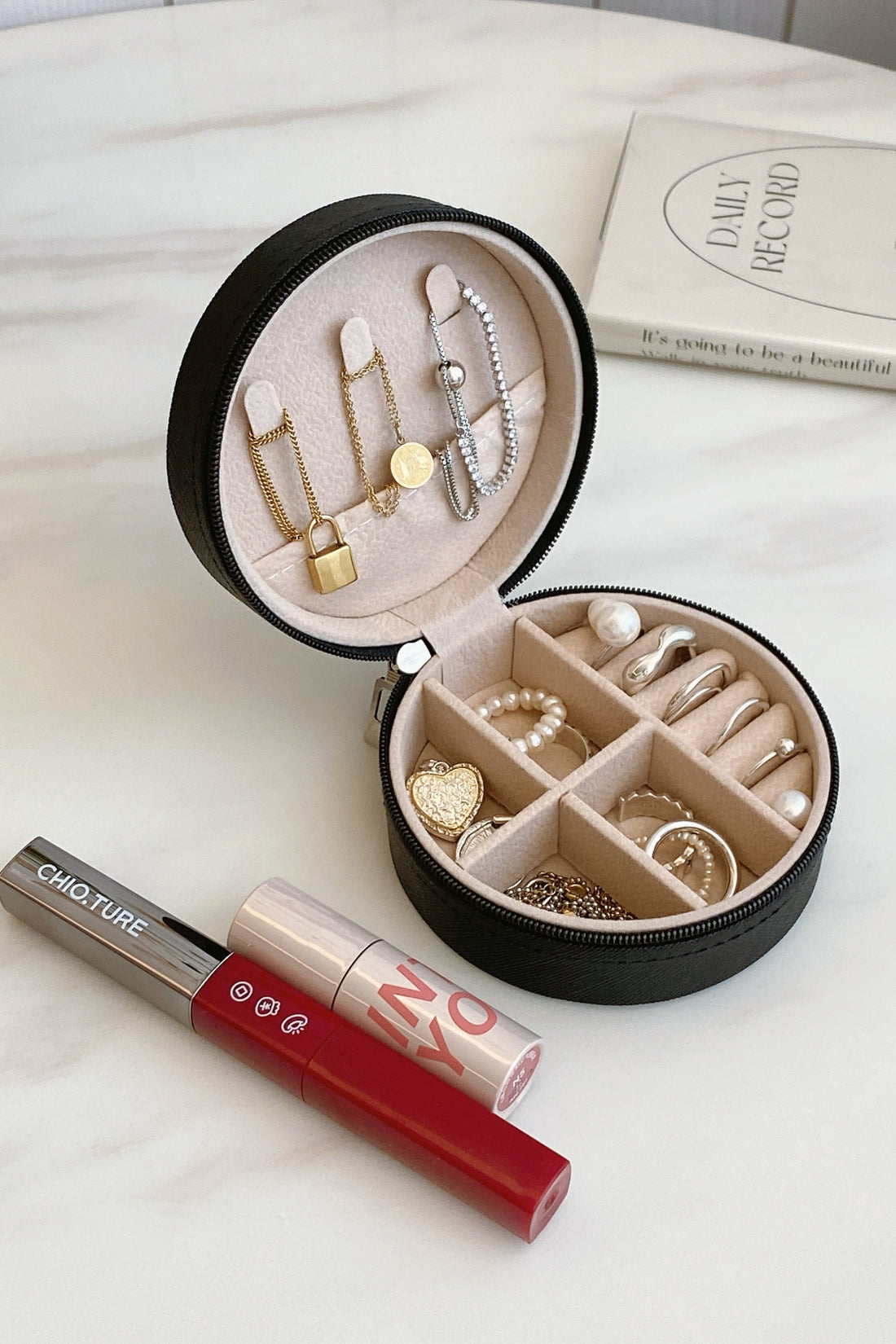 PU Leather Jewelry Storage Box 