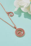 Moissanite A to J Pendant Necklace 