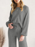 Long Sleeve Lounge Top and Drawstring Pants Set Lingerie & Nightwear