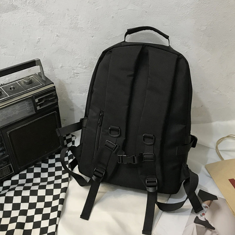 Oxford Cloth Adjustable Straps Backpack Bag 