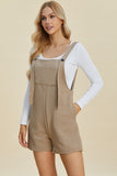 Double Take Full Size Texture Sleeveless Romper 