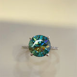 5 Carat Moissanite Zircon 925 Sterling Silver Ring 