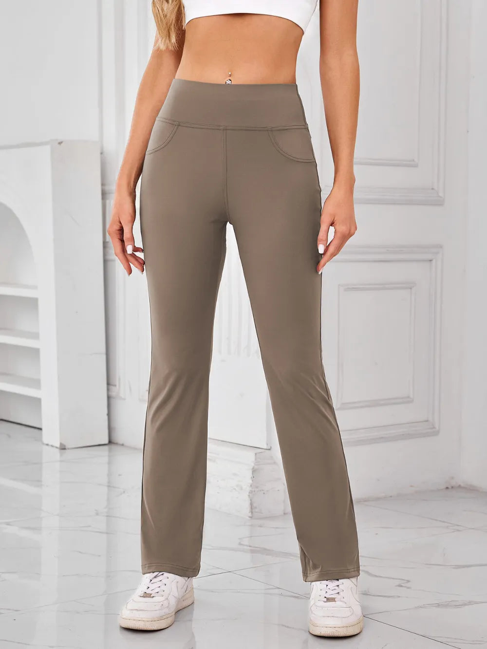 Lovelet High Waist Active Pants with Pockets 