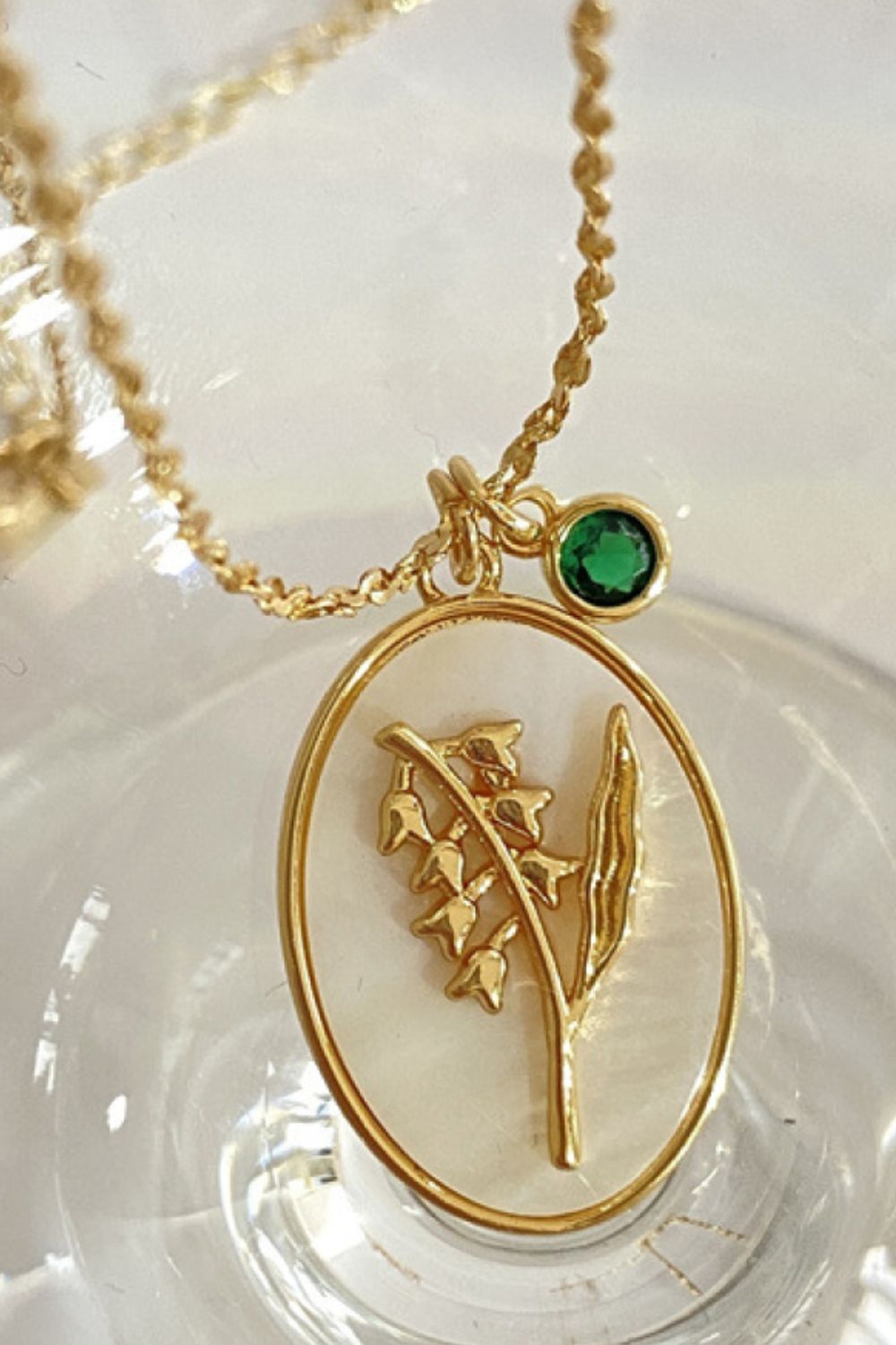 Flower Shell Pendant Copper Necklace 