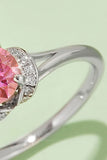 1 Carat Moissanite 4-Prong 925 Sterling Silver Ring 