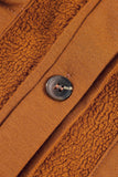 Pocketed Collared Neck Dropped Shoulder Jacket 