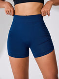 Side Ruched High Rise Active Shorts 