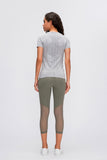 Millennia Round Neck Short Sleeve Active T-Shirt 