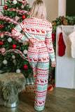 Christmas Element Round Neck Top and Pants Lounge Set Lingerie & Nightwear