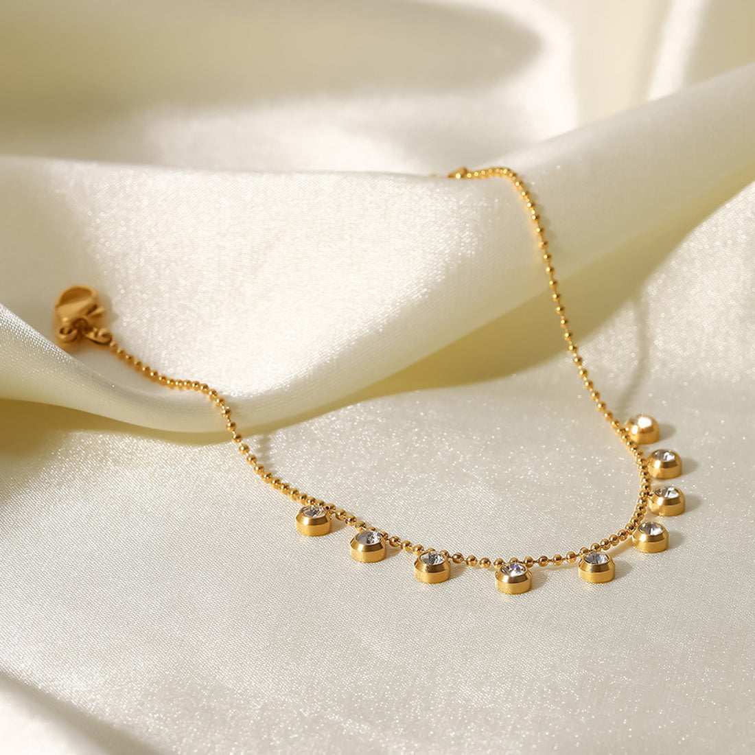Zircon 18K Gold-Plated Necklace 