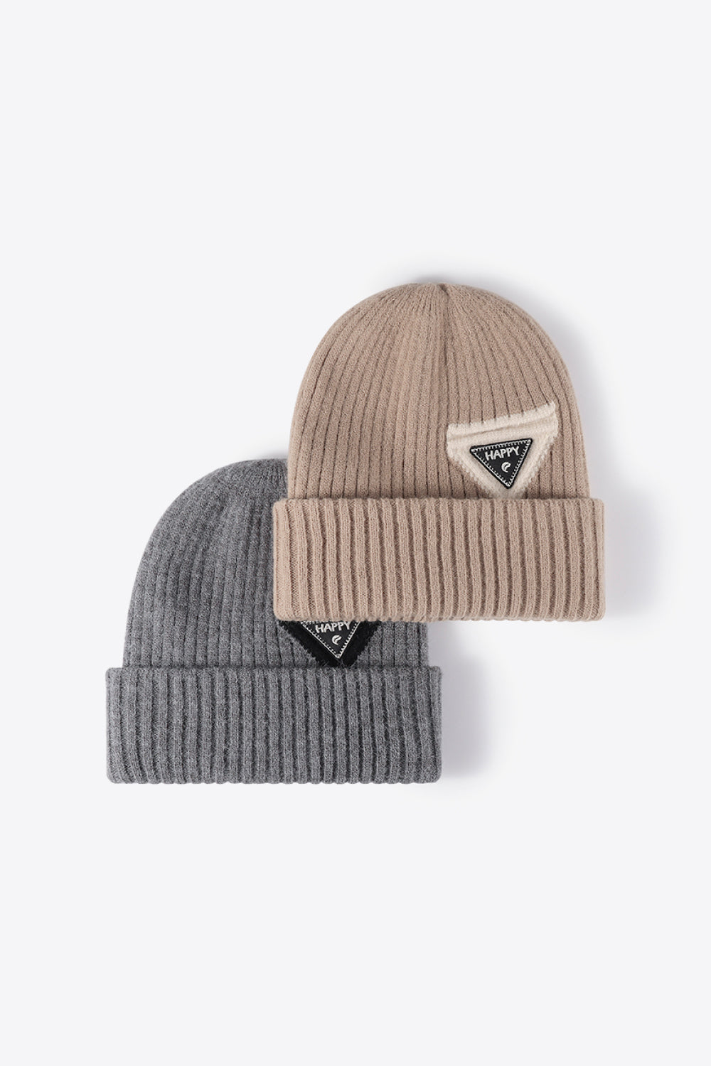 HAPPY Contrast Beanie 
