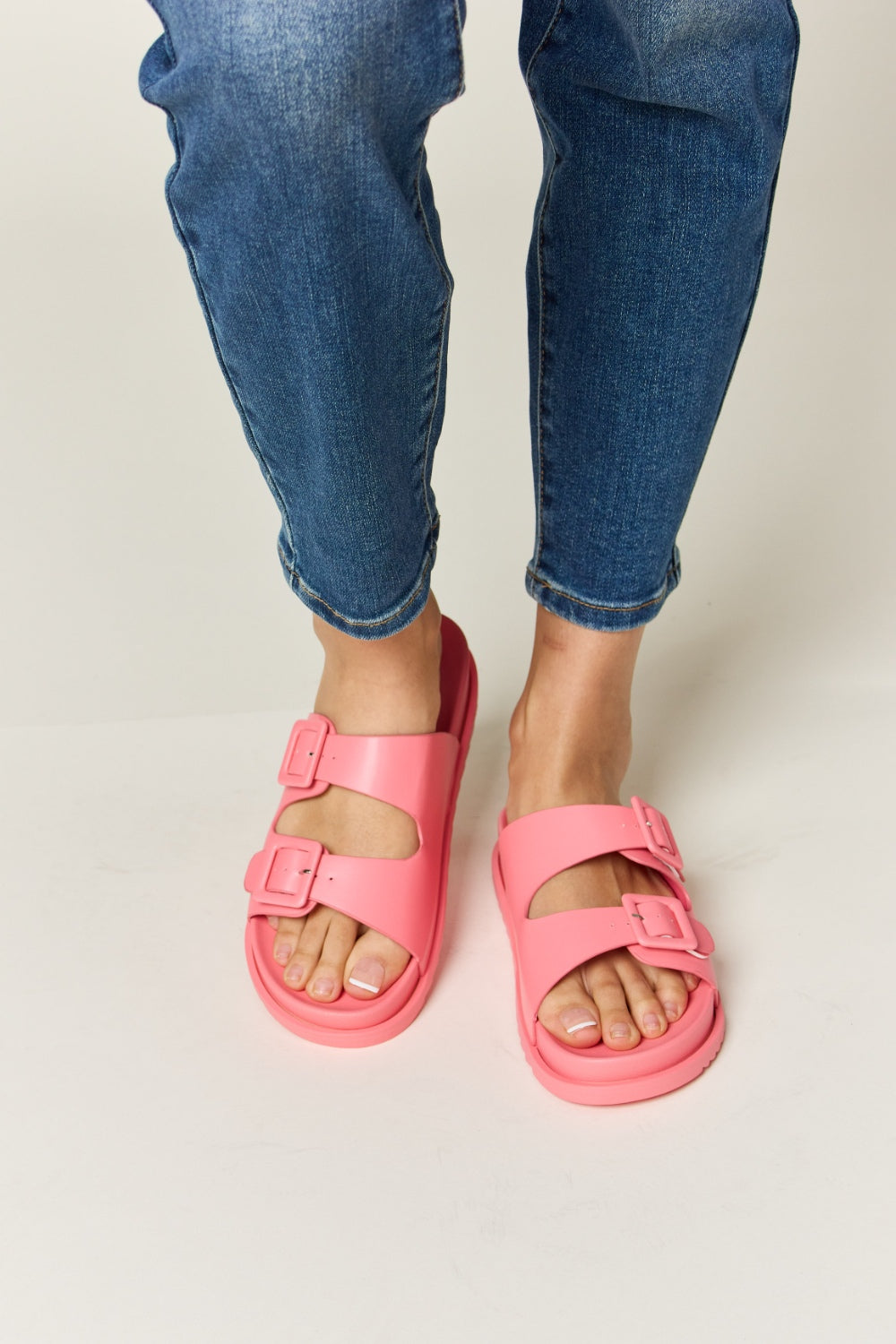 Legend Double Buckle Open Toe Sandals 