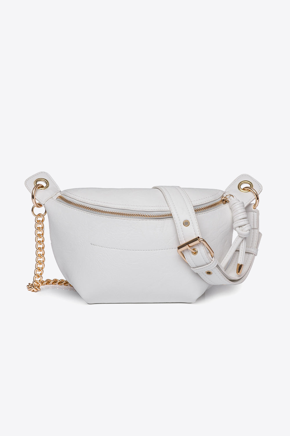 PU Leather Chain Strap Crossbody Bag 