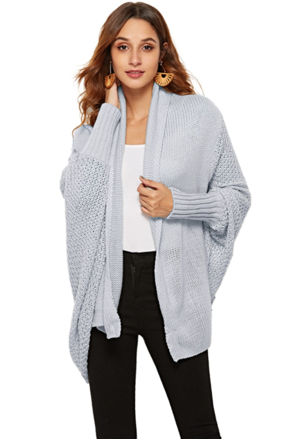 Angel Wings Open Front Batwing Sleeve Cardigan 