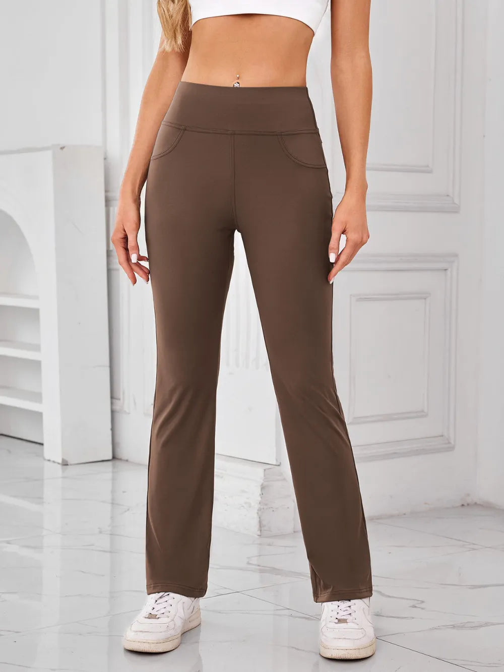 Lovelet High Waist Active Pants with Pockets 
