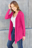 Basic Bae Full Size Open Front Long Sleeve Cardigan 