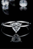 1 Carat Moissanite 925 Sterling Silver Solitaire Ring 