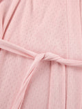 Tie Waist Kimono Sleeve Lounge Nightgown Lingerie & Nightwear