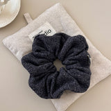 3-Piece Ruched Heathered Elastic Hair Scrunchy 