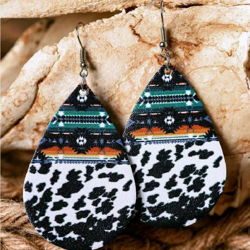 Teardrop Alloy Earrings 