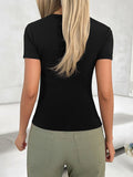 Devine Scoop Neck Short Sleeve T-Shirt 