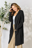 Basic Bae Full Size Hooded Sweater Cardigan 
