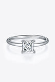 1 Carat Moissanite 925 Sterling Silver Solitaire Ring 