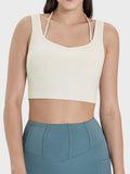 Millennia Crisscross Square Neck Active Tank 