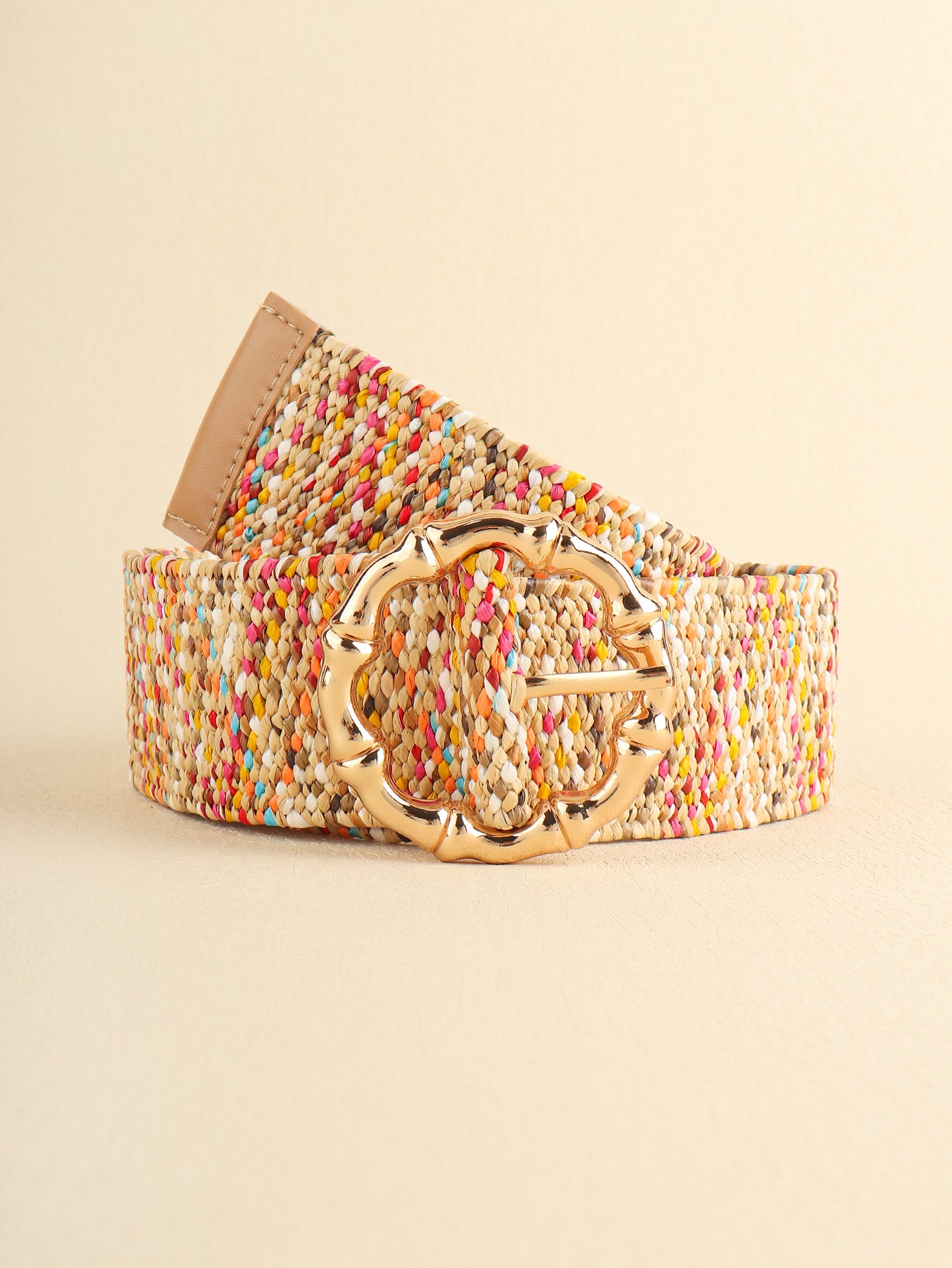 Multicolored Wide Belt 