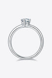 1 Carat Moissanite 925 Sterling Silver Solitaire Ring 
