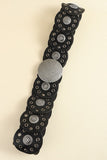 Round Shape PU Leather Belt 