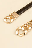 PU Skinny Belt 