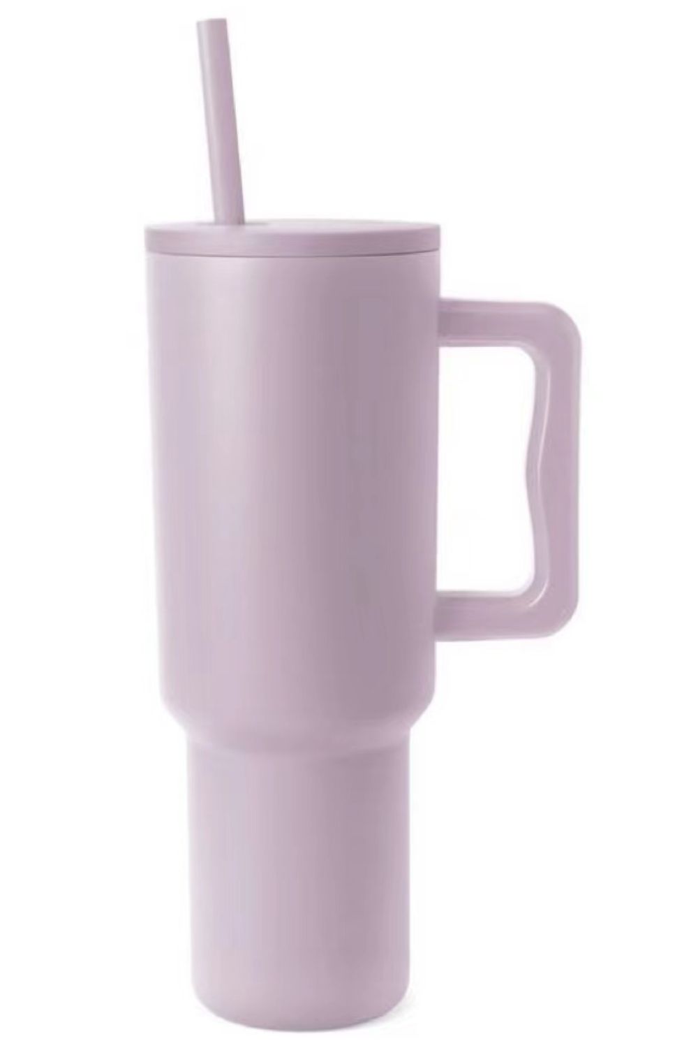 Monochromatic Stainless Steel Tumbler with Matching Straw 