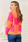 Angel Wings Woven Right Checkered V-Neck Dropped Shoulder Cardigan 