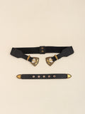 Double Buckle PU Leather Belt 