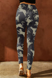 Animal Printed Distressed High Waist Leggings leggings