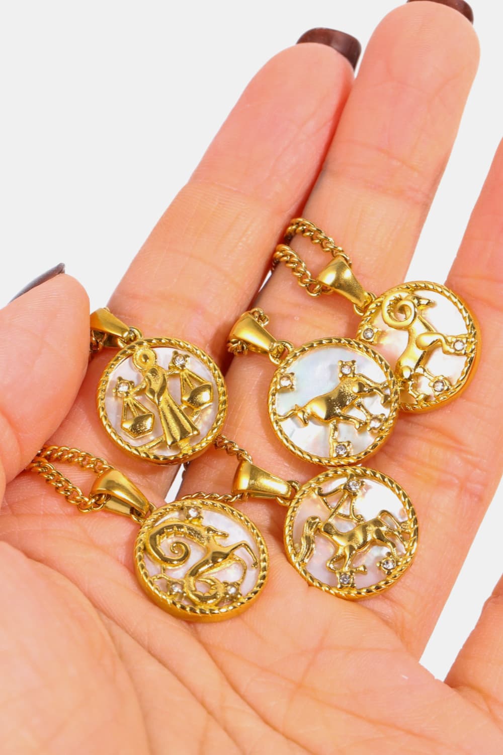 Constellation Pendant Stainless Steel Necklace 